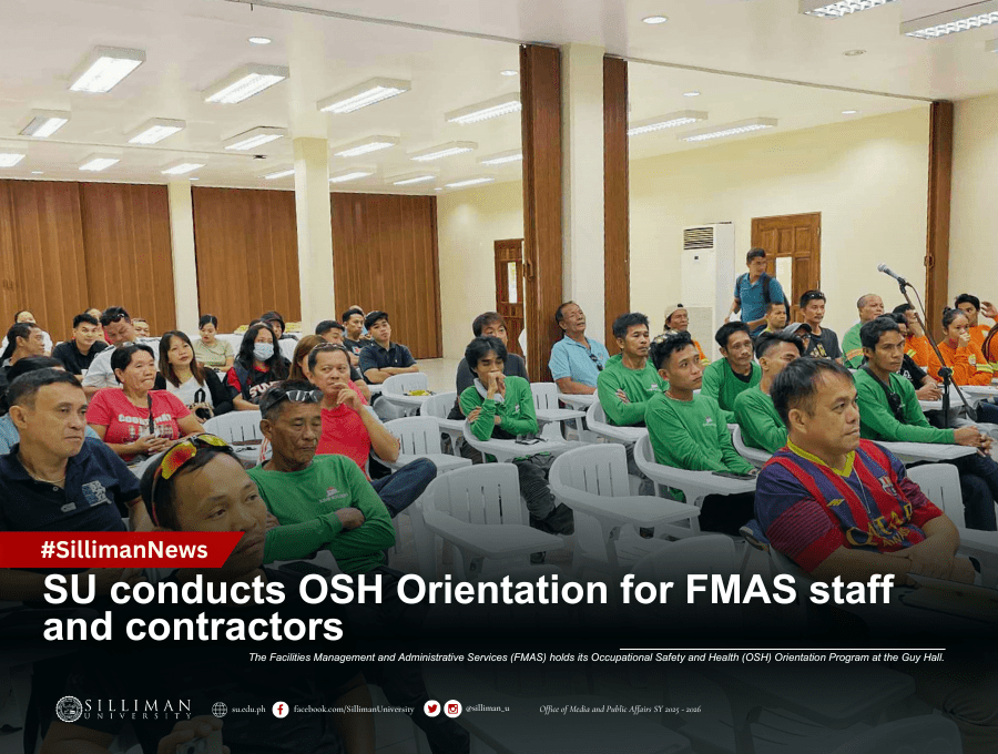 SU conducts OSH Orientation for FMAS staff and contractors SU conducts OSH Orientation for FMAS staff and contractors