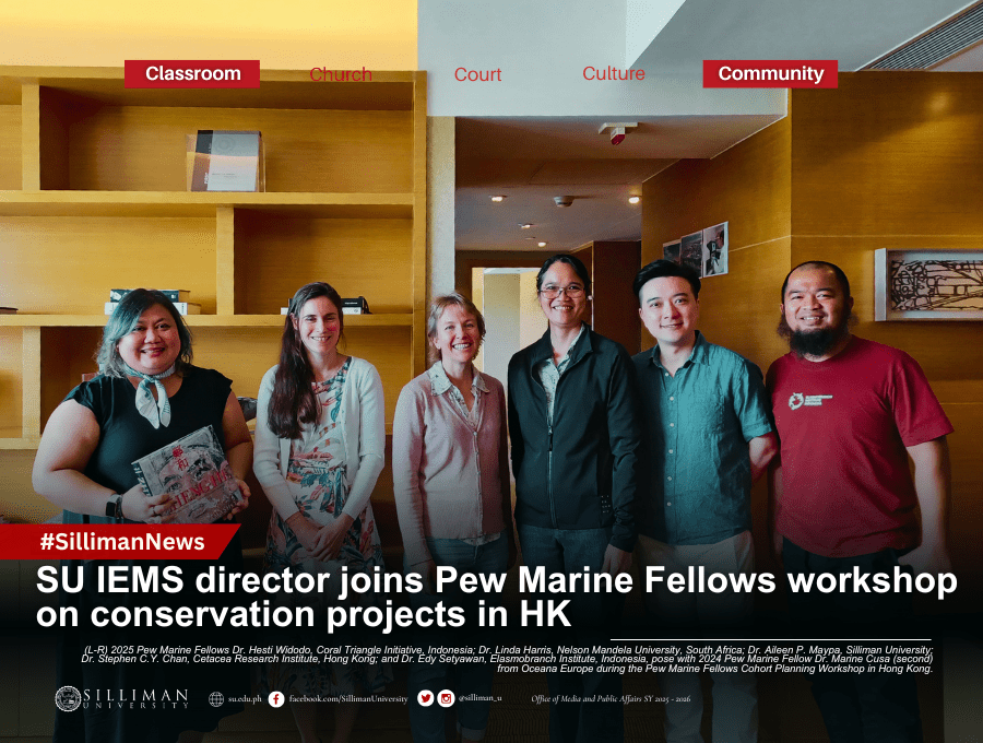 SU IEMS director joins Pew Marine Fellows workshop on conservation projects in HK SU IEMS director joins Pew Marine Fellows workshop on conservation projects in HK