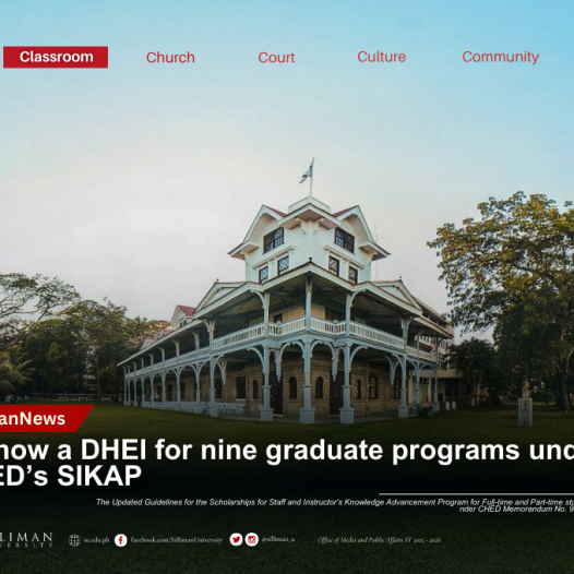 SU now a DHEI for nine graduate programs under CHED’s SIKAP