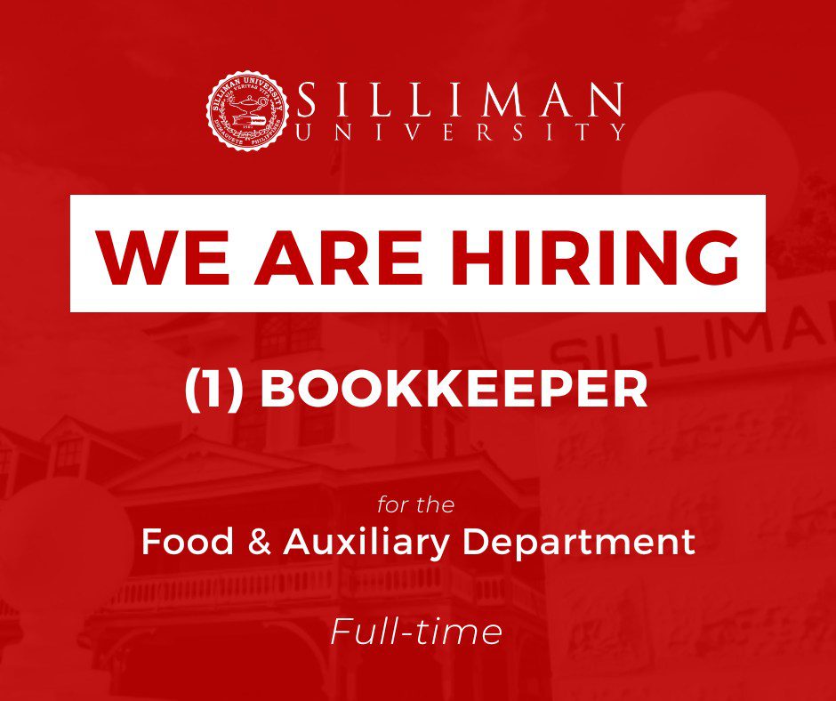 Food and Auxiliary Department is hiring a full-time Bookkeeper for SY 2025–2026 Food and Auxiliary Department is hiring a full-time Bookkeeper for SY 2025–2026