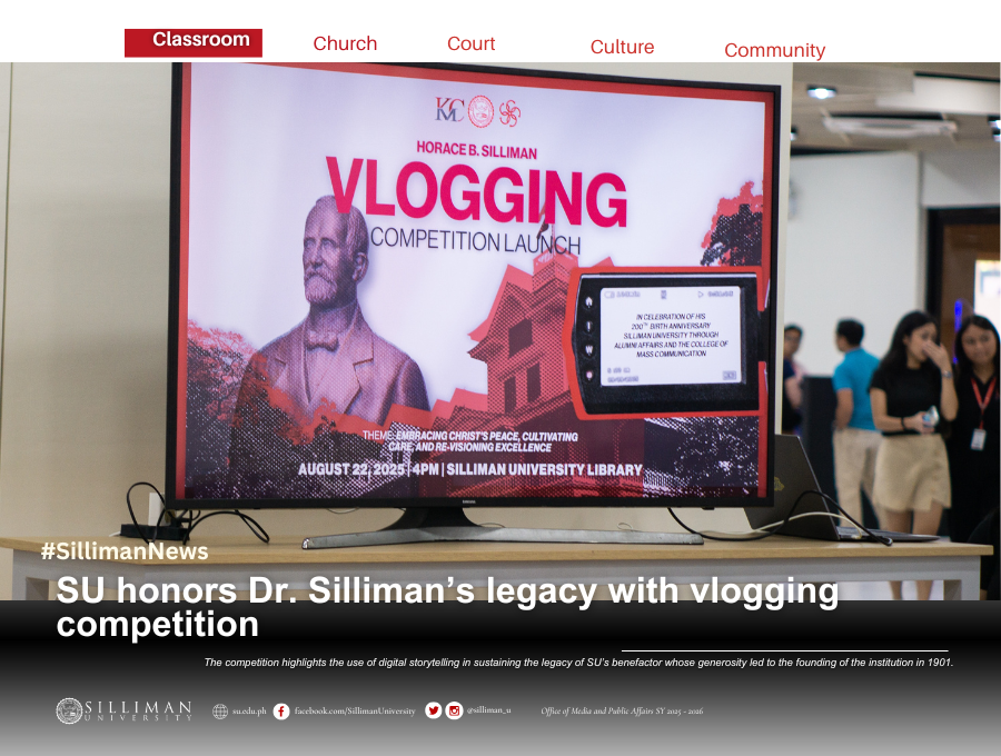 SU honors Dr. Silliman’s legacy with vlogging competition SU honors Dr. Silliman’s legacy with vlogging competition