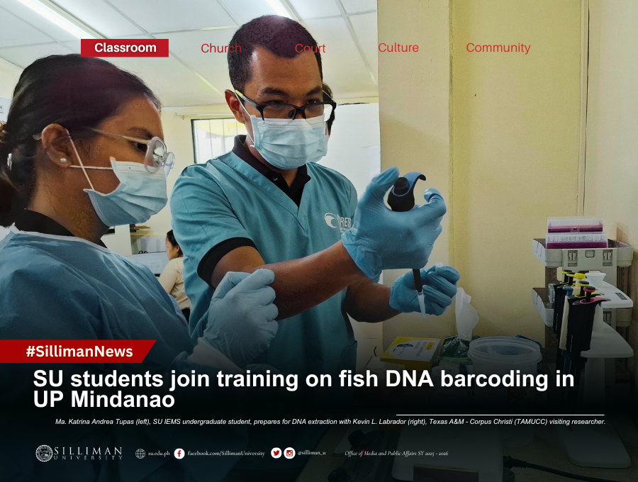 SU students join training on fish DNA barcoding in UP Mindanao