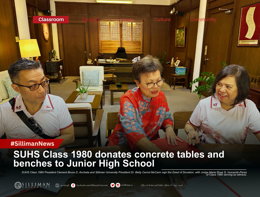SUHS Class 1980 donates concrete tables and benches to Junior High School