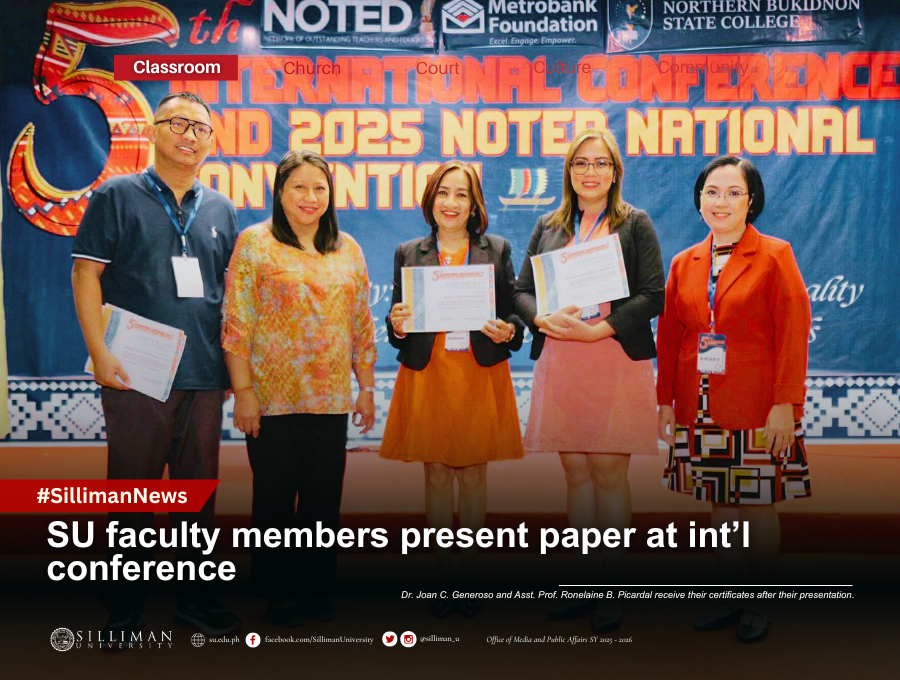 SU faculty members present paper at int’l conference