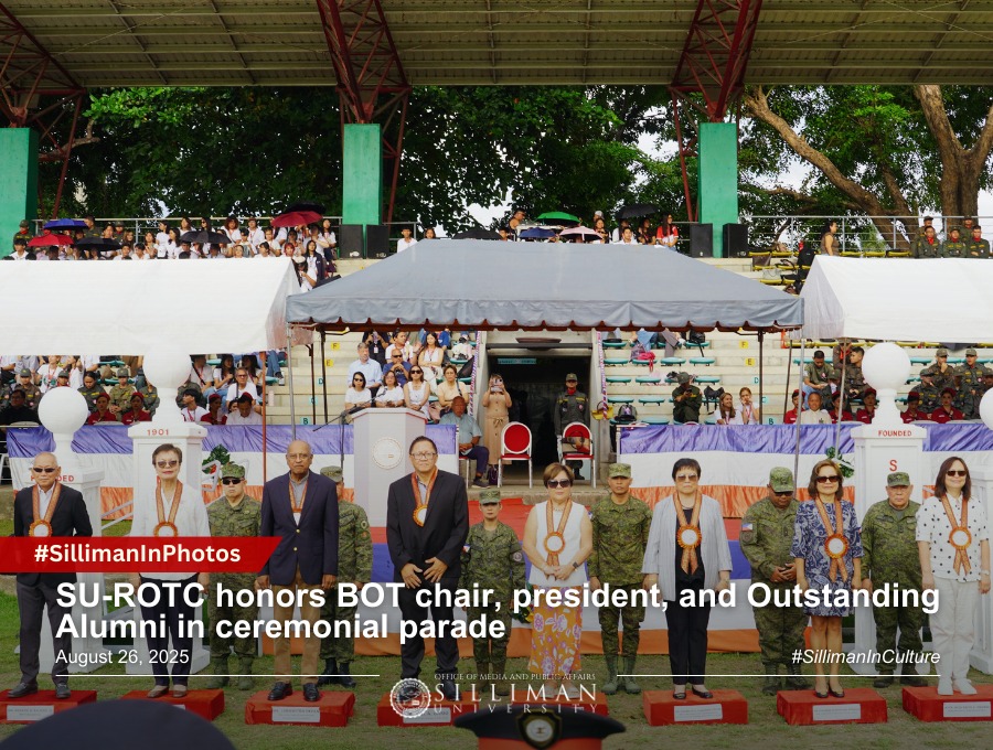 ROTC honors BOT chair, president, and Outstanding Alumni in ceremonial parade ROTC honors BOT chair, president, and Outstanding Alumni in ceremonial parade