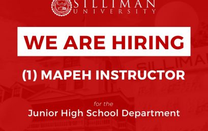 The Silliman University (SU) Junior High School Department is hiring a full-time MAPEH Instructor
