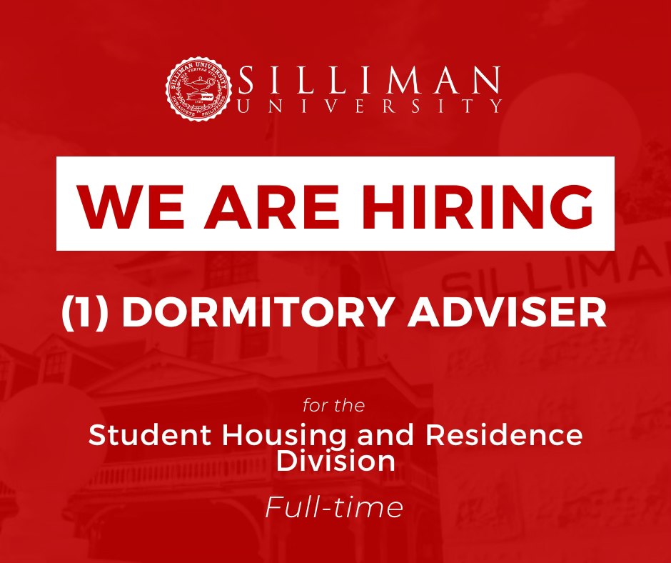 SU Office of Student Services (OSS) Student Housing and Residence Division (SHRD) is hiring a full-time dormitory adviser