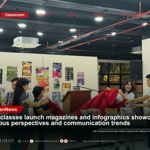 GE5 classes launch magazines and infographics showcasing campus perspectives and communication trends
