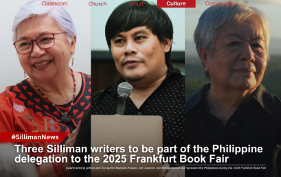 Three Silliman writers to be part of the Philippine delegation to the 2025 Frankfurt Book Fair