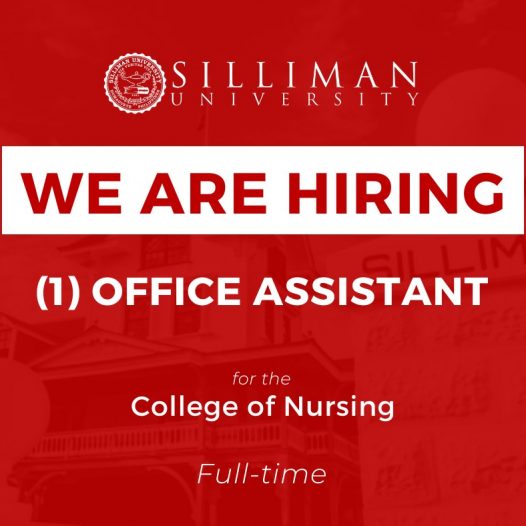 Silliman University College of Nursing (SUCN) is hiring a full-time office assistant Silliman University College of Nursing (SUCN) is hiring a full-time office assistant