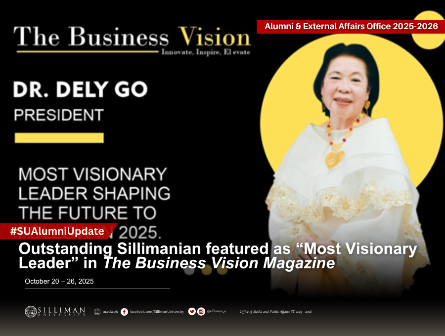 Outstanding Sillimanian featured as “Most Visionary Leader” in The Business Vision Magazine Outstanding Sillimanian featured as “Most Visionary Leader” in The Business Vision Magazine