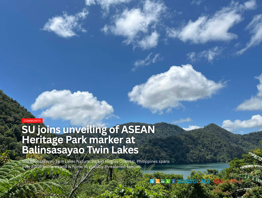 SU joins unveiling of ASEAN Heritage Park marker at Balinsasayao Twin Lakes