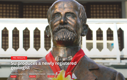 SU produces a newly registered geologist