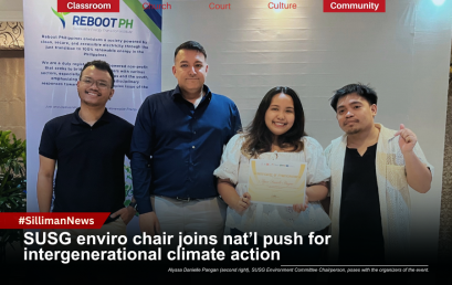 SUSG enviro chair joins nat’l push for intergenerational climate action