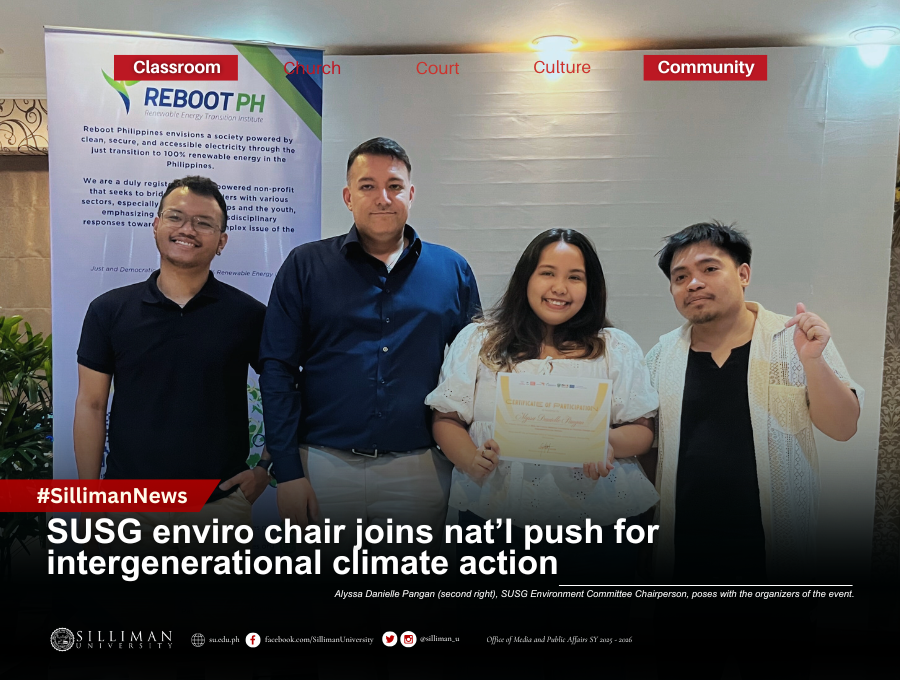 SUSG enviro chair joins nat’l push for intergenerational climate action