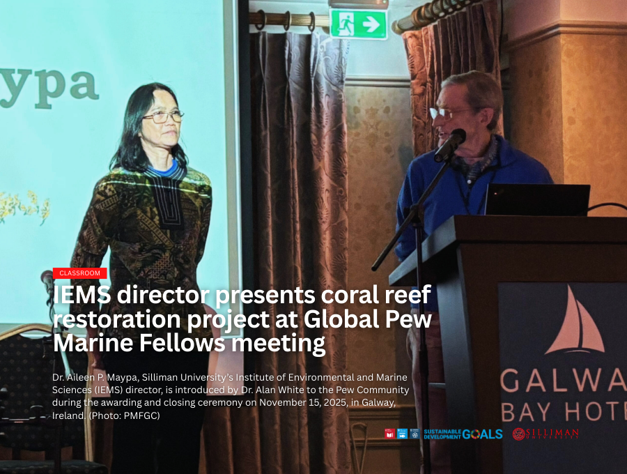 IEMS director presents coral reef restoration project at Global Pew Marine Fellows meeting
