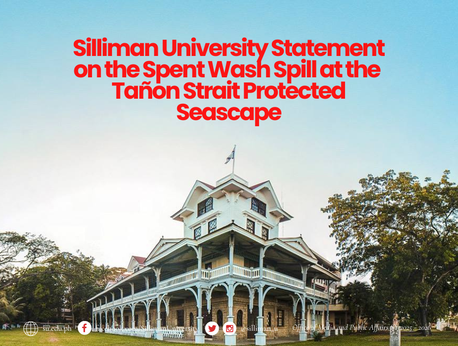 Silliman University Statement on the Spent Wash Spill at the Tañon Strait Protected Seascape Silliman University Statement on the Spent Wash Spill at the Tañon Strait Protected Seascape