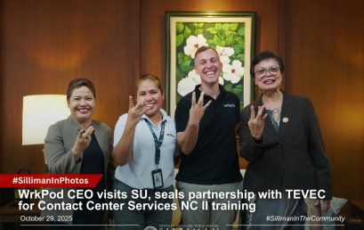 WrkPod CEO visits SU, seals partnership with TEVEC for Contact Center Services NC II training