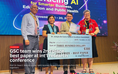 GSC team wins 2nd place best paper at int’l research conference