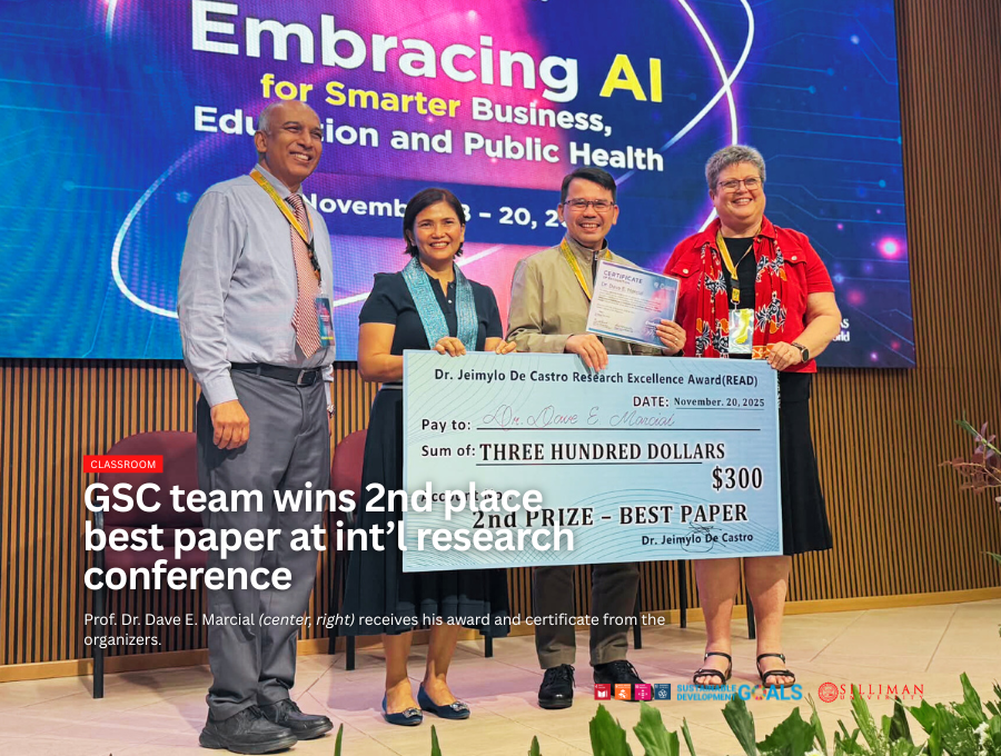 GSC team wins 2nd place best paper at int’l research conference