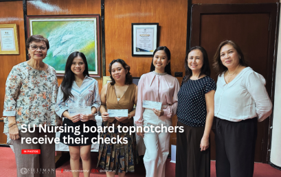 SU Nursing board topnotchers receive their checks