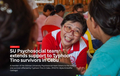 SU Psychosocial team extends support to Typhoon Tino survivors in Cebu
