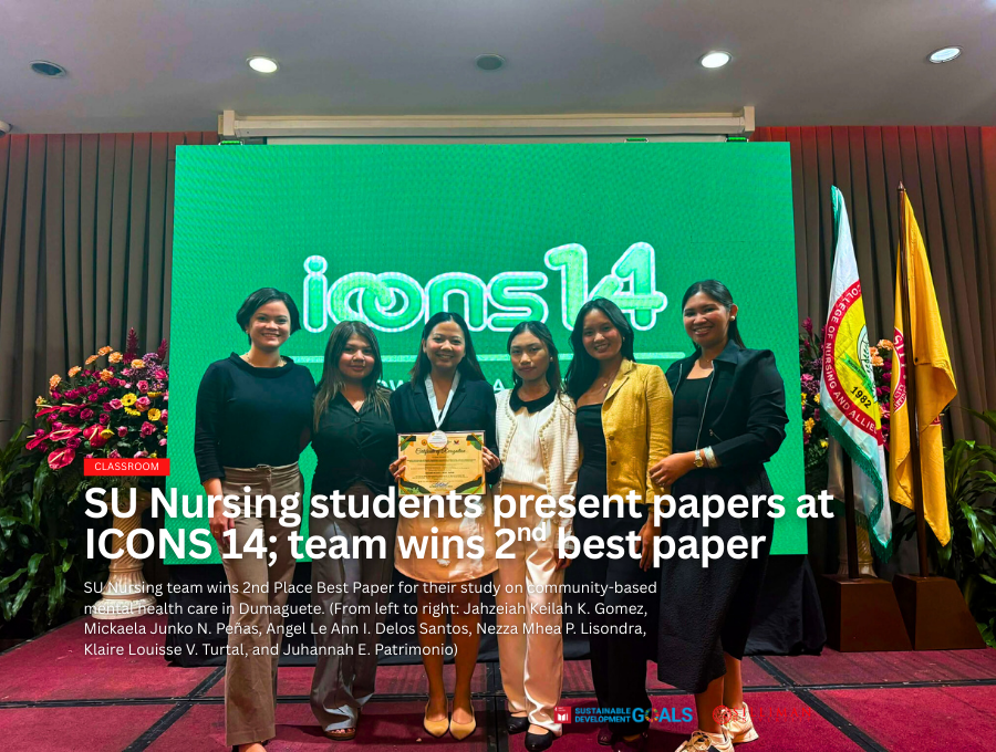 SU Nursing students present papers at ICONS 14; team wins 2nd best paper SU Nursing students present papers at ICONS 14; team wins 2nd best paper