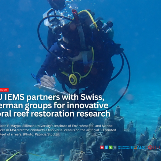 SU IEMS partners with Swiss, German groups for innovative coral reef restoration research
