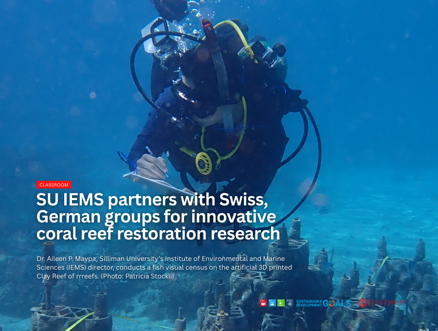 SU IEMS partners with Swiss, German groups for innovative coral reef restoration research SU IEMS partners with Swiss, German groups for innovative coral reef restoration research