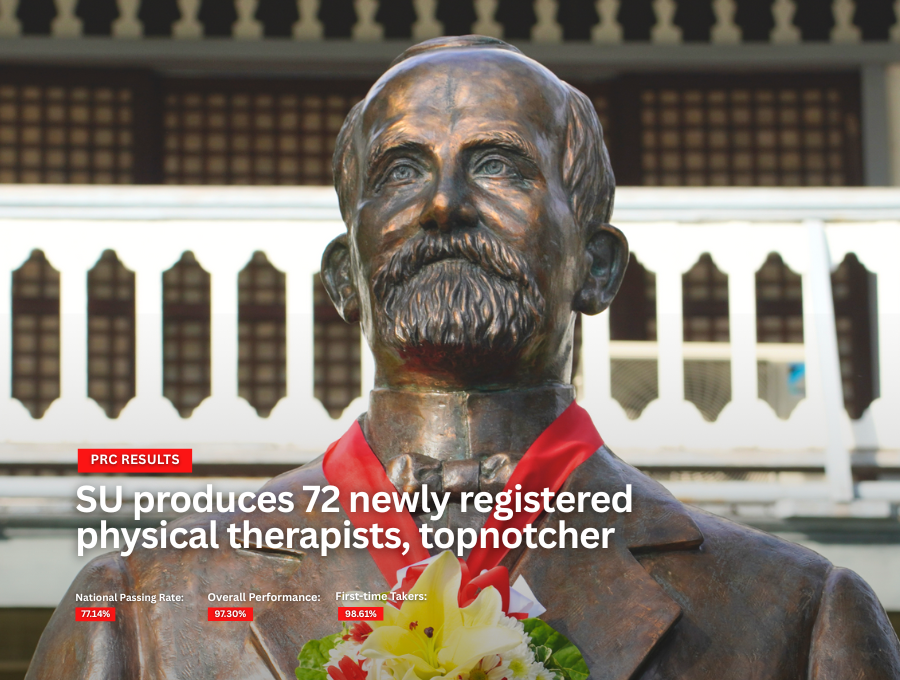 SU produces 72 newly registered physical therapists; topnothcer SU produces 72 newly registered physical therapists; topnothcer