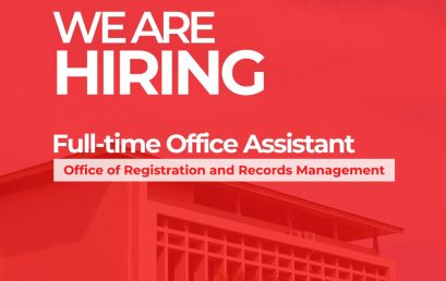 SU Office of Registration and Records Management (ORRM) is hiring a full-time office assistant