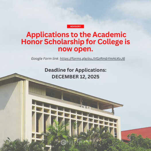 Applications to the Academic Honor Scholarship for College is now open