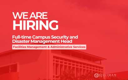 Facilities Management and Administrative Services (FMAS) is hiring a full-time Campus Security and Disaster Management Head