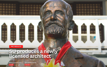 PRC RESULTS SU produces a newly licensed architect