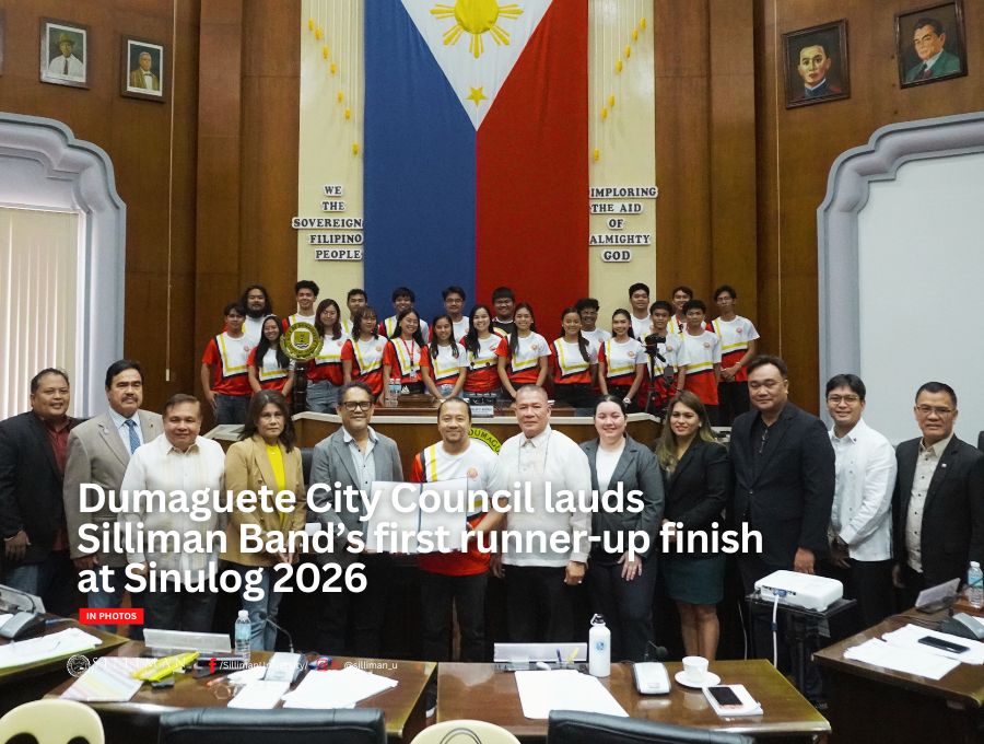 Dumaguete City Council lauds Silliman Band’s first runner-up finish at Sinulog 2026 Dumaguete City Council lauds Silliman Band’s first runner-up finish at Sinulog 2026