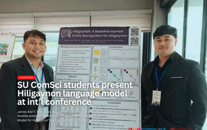 SU ComSci students present Hiligaynon language model at int’l conference