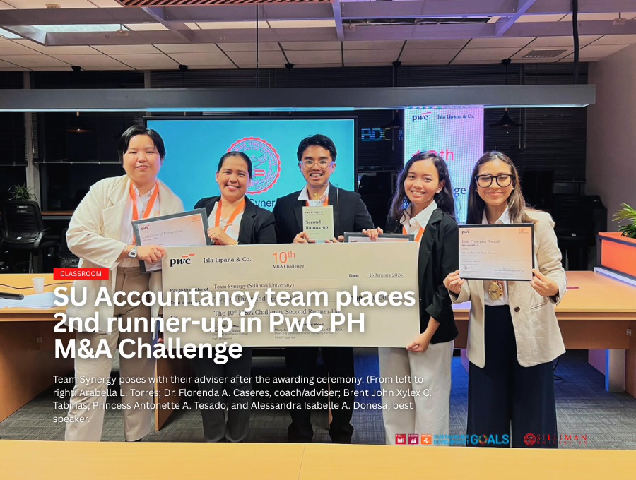 SU Accountancy team places 2nd runner-up in PwC PH M&A Challenge SU Accountancy team places 2nd runner-up in PwC PH M&A Challenge