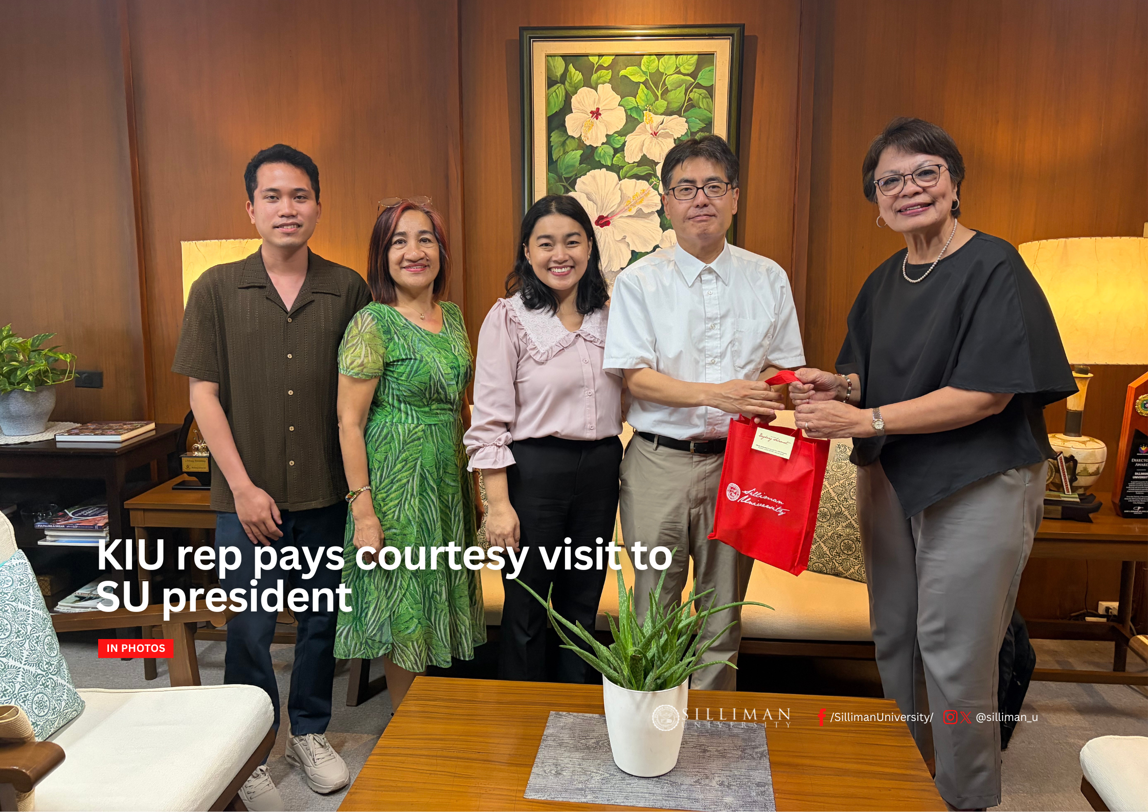 KIU rep pays courtesy visit to SU president