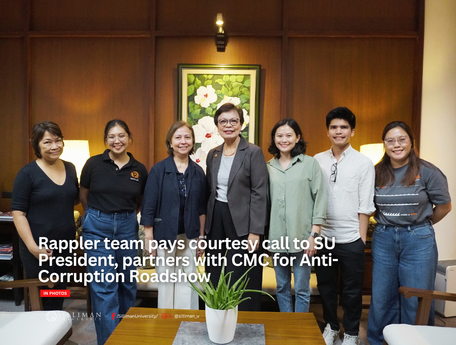 Rappler team pays courtesy call to SU President, partners with CMC for Anti-Corruption Roadshow