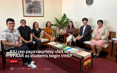 KIU rep pays courtesy visit to SU VPAAR as students begin IntEP