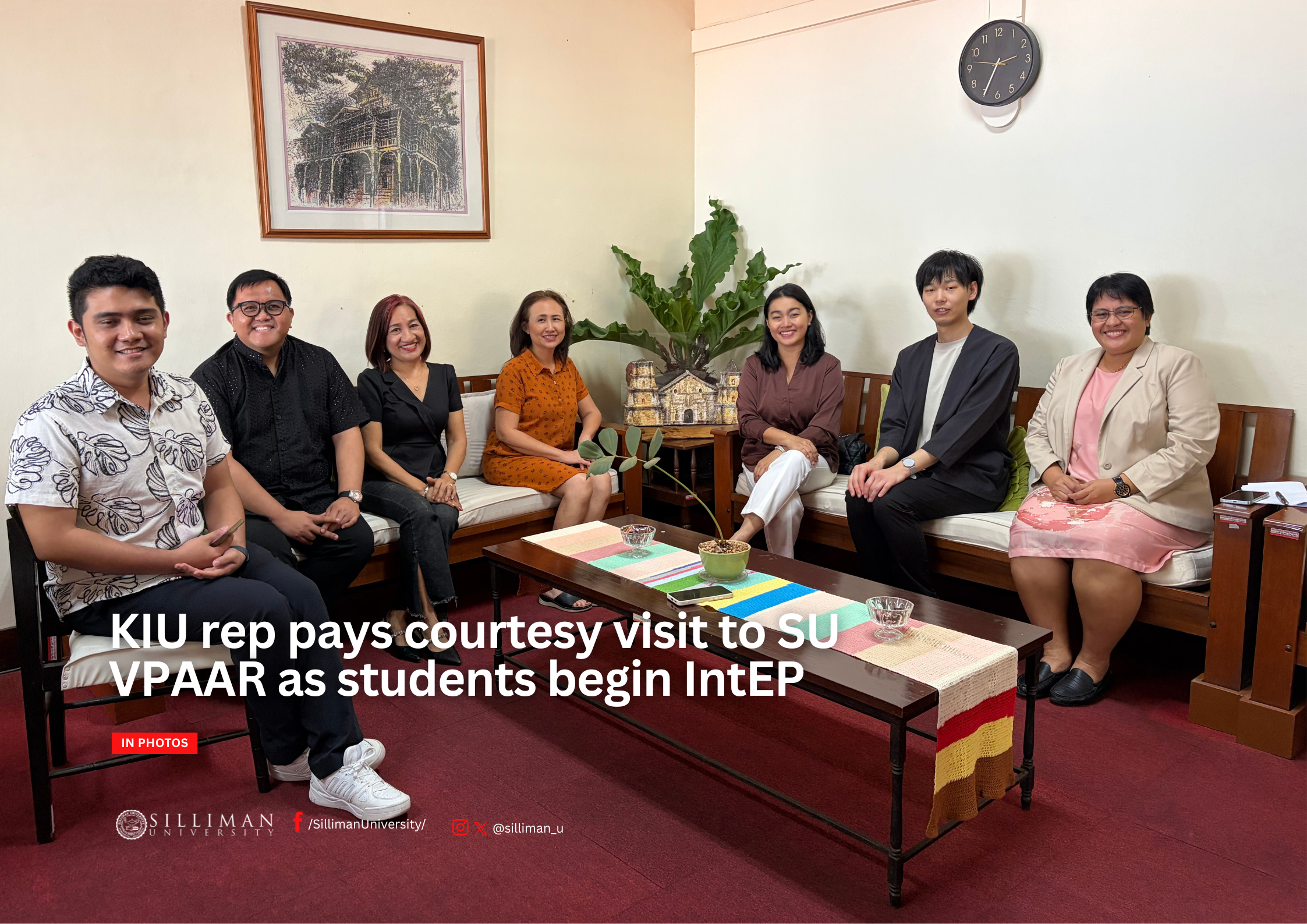 KIU rep pays courtesy visit to SU VPAAR as students begin IntEP KIU rep pays courtesy visit to SU VPAAR as students begin IntEP