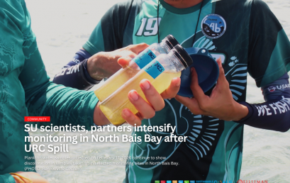 SU Scientists, Partners Intensify Monitoring in North Bais Bay after URC Spill