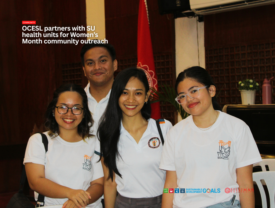 Volunteer students from the Institute of Clinical Laboratory Sciences pose for a quick photo.