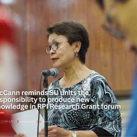 McCann reminds SU units the responsibility to produce new knowledge in RPI Research Grant forum