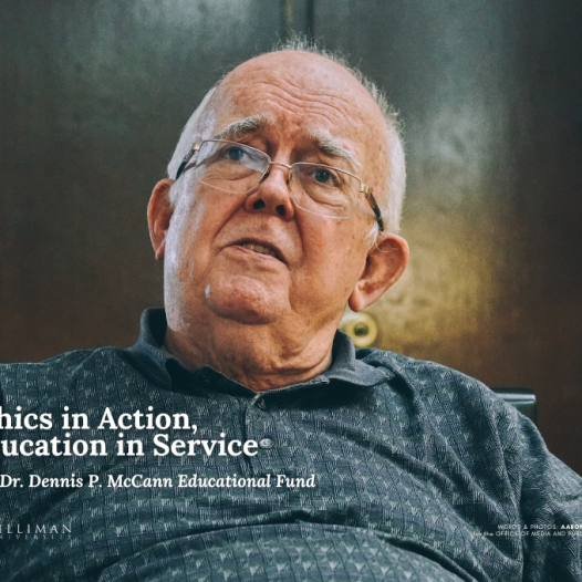 Ethics in Action, Education in Service: The Dennis P. McCann Educational Fund
