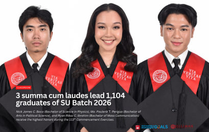 3 summa cum laudes lead 1,104 graduates of SU Batch 2026