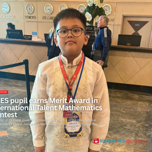 SUES pupil earns Merit Award in International Talent Mathematics Contest