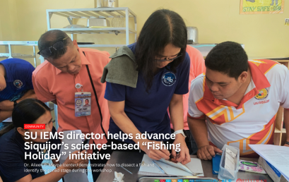SU IEMS director helps advance Siquijor’s science-based “Fishing Holiday” initiative