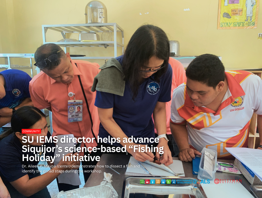 SU IEMS director helps advance Siquijor’s science-based “Fishing Holiday” initiative