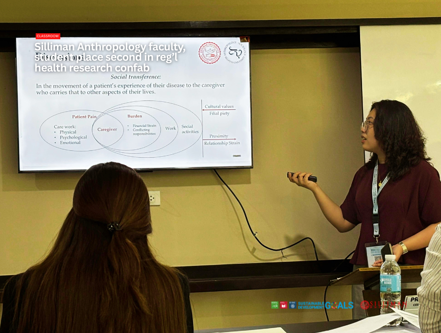 Karla Khristine L. Melon presents her paper titled, “Social Transference of Pain to Burden in Family Caregivers of Hemodialysis Patients: An Autoethnography.”